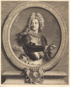 Louis-Alexandre de Bourdon, Count of Toulouse by Pierre Drevet after Hyacinthe Rigaud