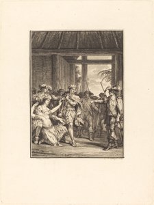 The Discovery of the New World by Pierre Duflos after Jean Michel Moreau