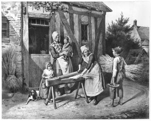 Breaking Hemp, c.1830-40 by Pierre Duval Lecamus