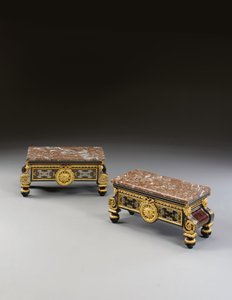 Pair of Restoration stands, second quarter of the 19th century