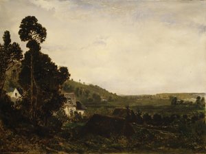 An Old Chapel in a Valley, ca. 1835 by Pierre Etienne Theodore Rousseau