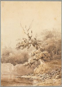 Landscape by Pierre Etienne Theodore Rousseau