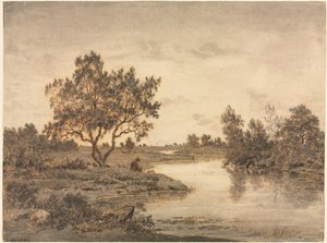 The Fisherman by Pierre Etienne Theodore Rousseau