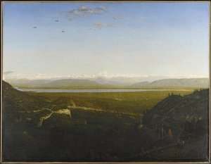 View of Mont Blanc, seen from La Faucille, c.1865 by Pierre Etienne Theodore Rousseau