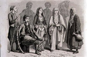 Anatolian Dress in the 1860s, engraved by Stephane Pannemaker by Pierre Eugene (after) Grandsire