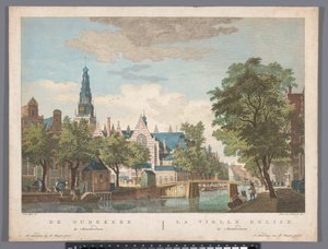 View of the Old Church in Amsterdam by Pierre Fouquet