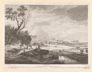 Landscape with Resting Figures by Pierre Francois Beaumont
