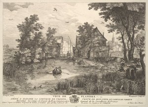View of Flanders Veue de Flandre after the painting in the collection of Madame la Comtesse by Pierre Francois Beaumont