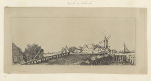 Landscape with a Wooden Bridge and Mill