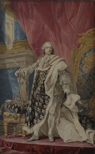 Portrait of Louis XV in his royal costume