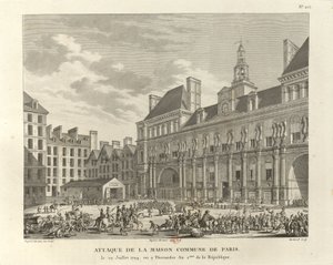 Attack on the Paris Commune House by Pierre Gabriel Berthault
