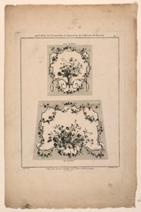 Designs for Tapestry Chair Seats, Plate 1 from 