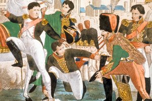 Napoleon I Wounded in Ratisbonne (1809) by Pierre Gautherot