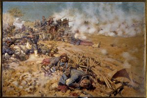 Line of Fire at the Battle of Rezonville, August 16 by Pierre Georges Jeanniot