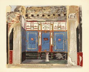 Tablinum of the House of the Small Fountain, Pompeii by Pierre Gusman