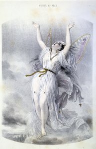 Fairy: La Peri - in "Les femmes mythologiques", by Mery and Foelix, illustrated by G. Staal, ed. by Gouet by Pierre Gustave Eugene Staal