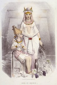 Isis and Osiris - in "Muses and Fairies", by Mery and Foelix, illustrated by G. Staal, ed. G. de Gonet by Pierre Gustave Eugene Staal