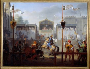 A Tournament in the 14th Century by Pierre Henri Revoil
