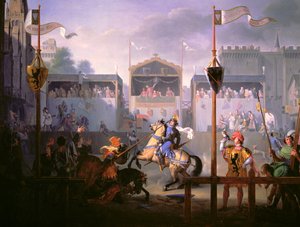 Scene of a Tournament in the Fourteenth Century