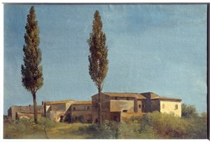 At Villa Farnese, the Two Poplars by Pierre Henri de Valenciennes