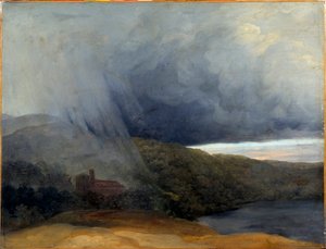 Storm by a lake by Pierre Henri de Valenciennes