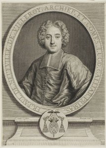 Portrait of François-Paul de Neufville de Villeroy by Pierre Imbert Drevet