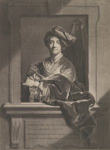 Portrait of Hyacinthe Rigaud, 1721 by Pierre Imbert Drevet