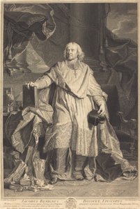 Jacques-Benigne Bossuet by Pierre Imbert Drevet after Hyacinthe Rigaud