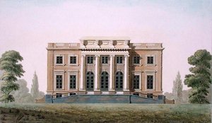 Chateau of Wannegem near Oudenaarde, from Choix des Monuments, Edifices et Maisons les plus remarquables du Royaume des Pays-Bas by Pierre Jacques Goetghebuer, published 1827