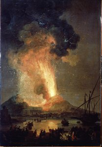 The eruption of Vesuvius by Pierre Jacques Volaire