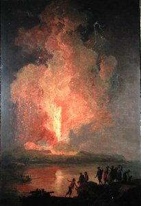 Mount Vesuvius Erupting by Pierre Jacques Volaire