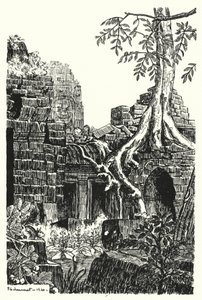 An Inner Court, Bayon by Pierre Jeannerat de Beerski