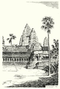 The Towers of Angkor Vat by Pierre Jeannerat de Beerski