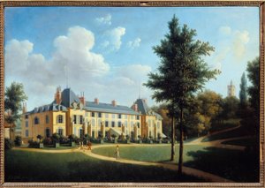 View of the Castle of Malmaison, facade on the park by Pierre Joseph Petit