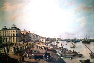 The Port of Bordeaux, France by Pierre Lacour the Elder