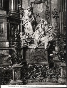 The Altar of St. Ignatius of Loyola, Detail of the Victory of Catholic Truth over Heresy