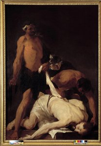 Christ Fainted After the Flogging by Pierre Louis Cretey or Cretet