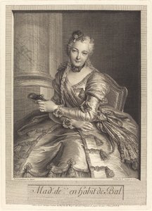 Mme. de M ... in a Ball Gown