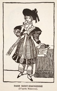 Dame Saint-Simonienne by Pierre Maleuvre