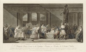 Commander Registers His Young Son at the Civil Registry of the Athenian Republic by Pierre Michel Alix