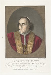 Portrait of Pope Pius VII by Pierre Michel Alix
