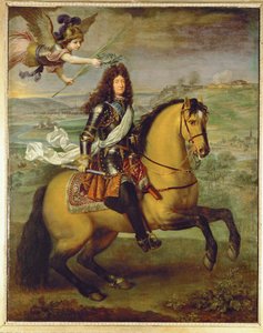 Louis XIV on Horseback, Crowned by Victory by Pierre Mignard