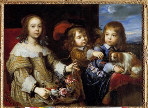 The Children of the Duke of Bouillon by Pierre Mignard
