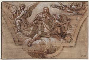 Draft for Ceiling Decoration by Pierre Mignard