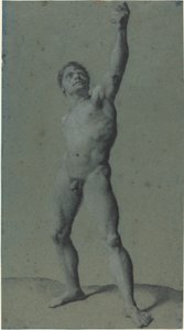 Male Nude Study by Pierre Paul Prud