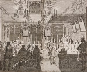 King Charles II dining with Lucy Walter by Pierre Philippe