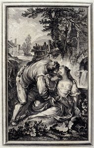 La Cruche - in “Tales et nouvelles en vers” by Jean La Fontaine. 1776. Illustration by P.P. Choffard