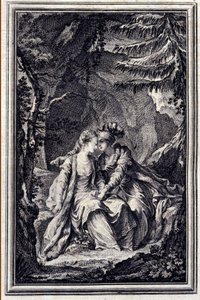 La fiancee du roi de Garbe - in “Tales et nouvelles en vers” by Jean La Fontaine. 1776. Illustration by P.P. Choffard