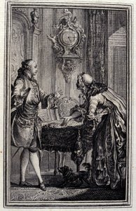 Le Gascon punished (Illustration by P.P. Choffard) by Pierre Philippe Choffard