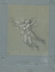 Two Flying Putti by Pierre Prud